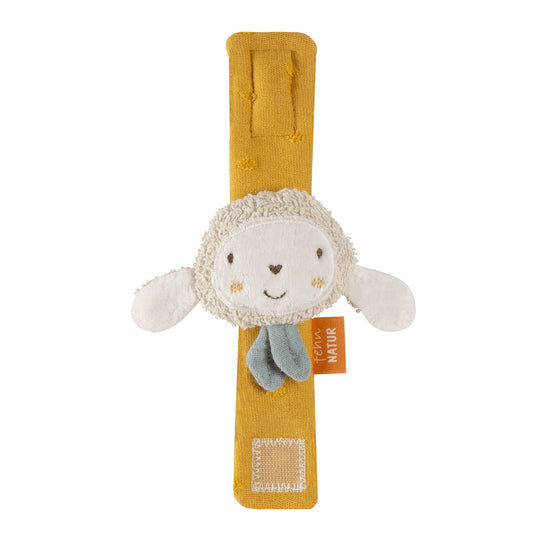 Fehnnatur rammelaararmband met schapen - activiteitenarmband met rammelaar