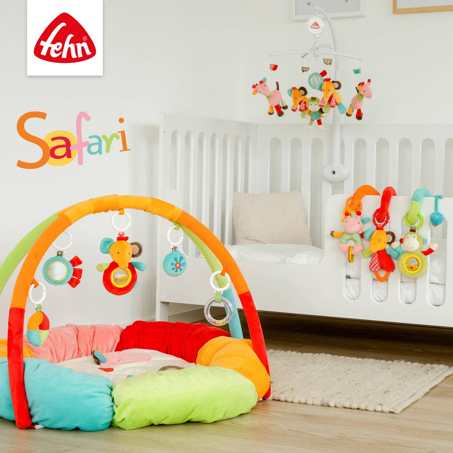 Safari-kinderwagenketting - mobiele ketting om op te hangen