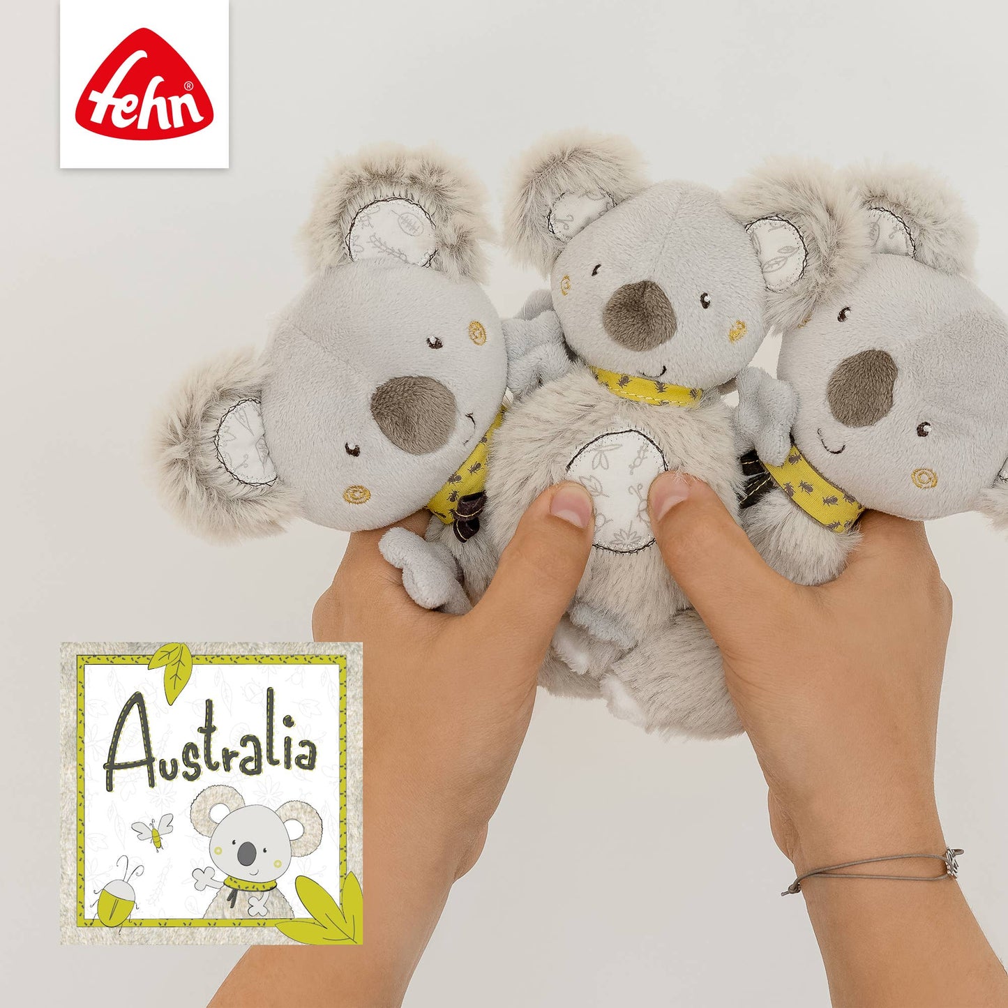 Washandschoen voor koala - washandje met dierenprint