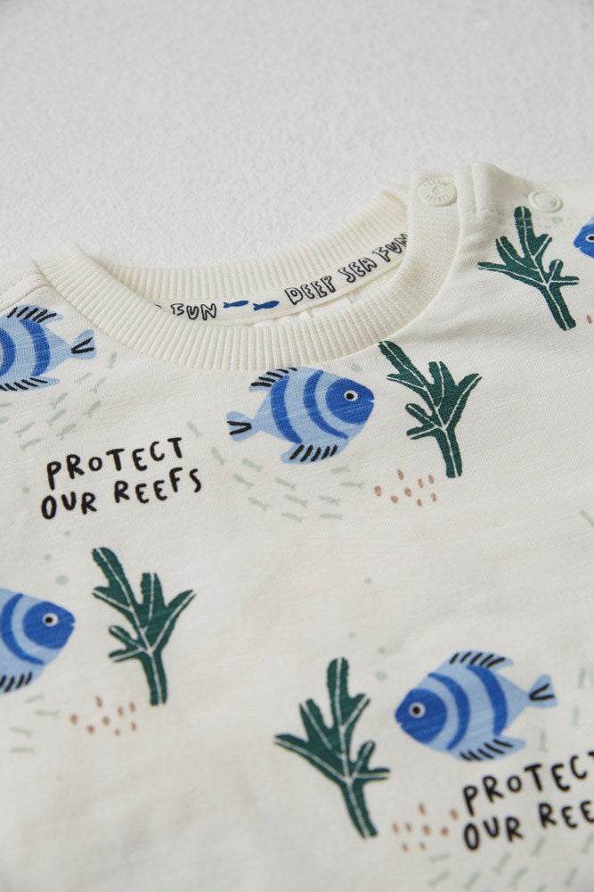 Feetje - Sweater AOP - Protect Our Reefs