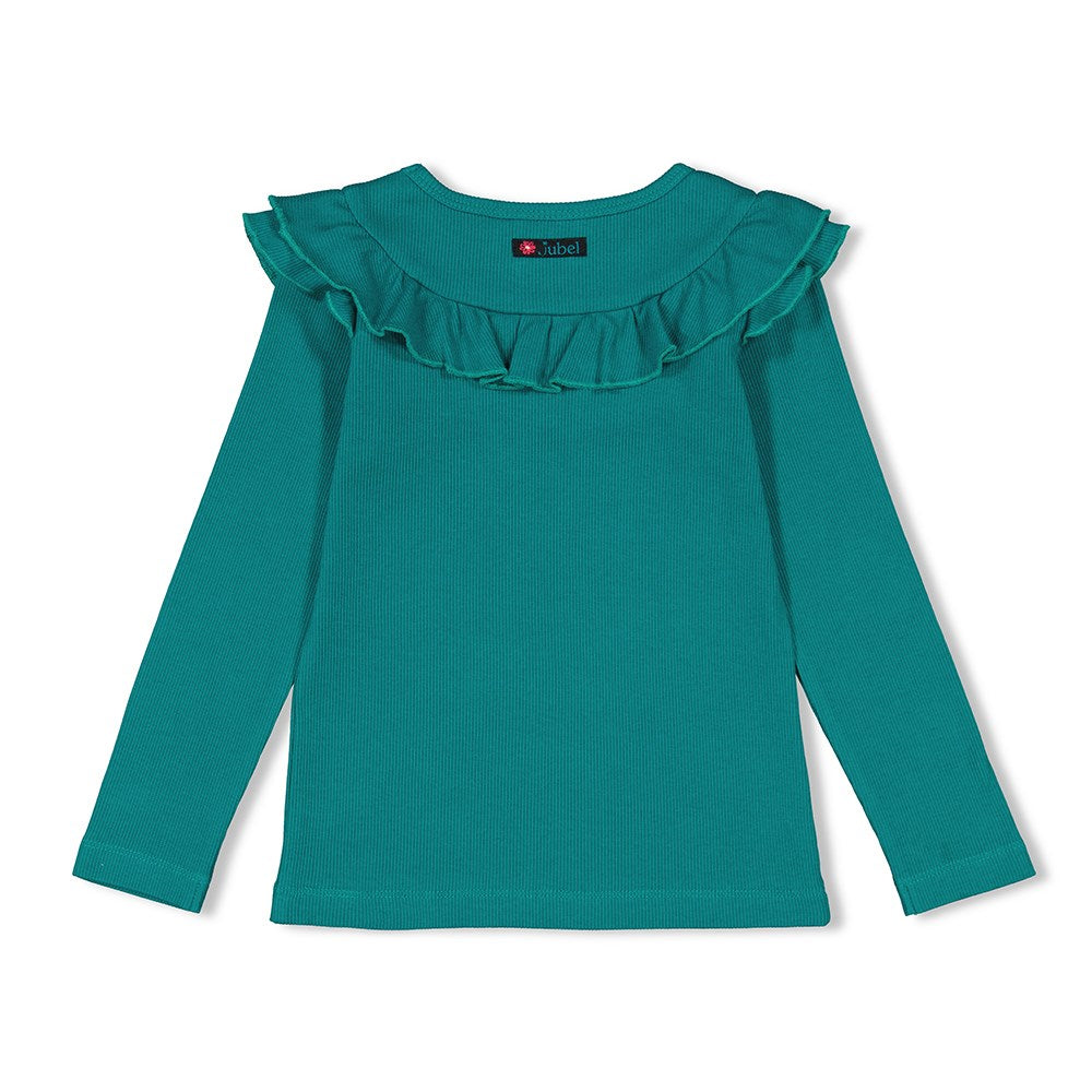 Jubel - Longsleeve ruches - Girls Club - Teal