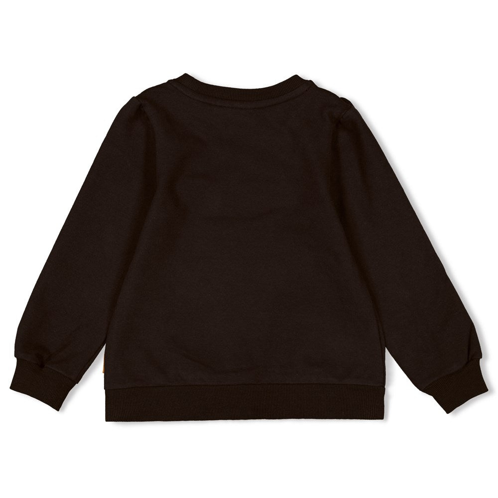 Jubel - Sweater ruches - Color Me Panther - Zwart