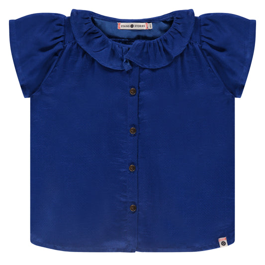 Stains & Stories Top - Cobalt