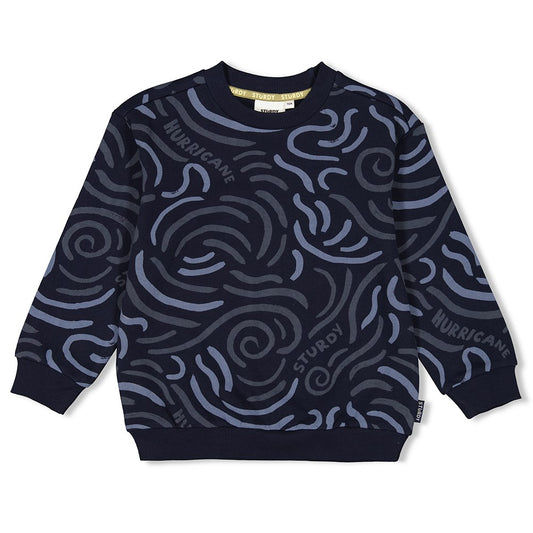 Sturdy - Sweater AOP - Coastal Cool - Marine